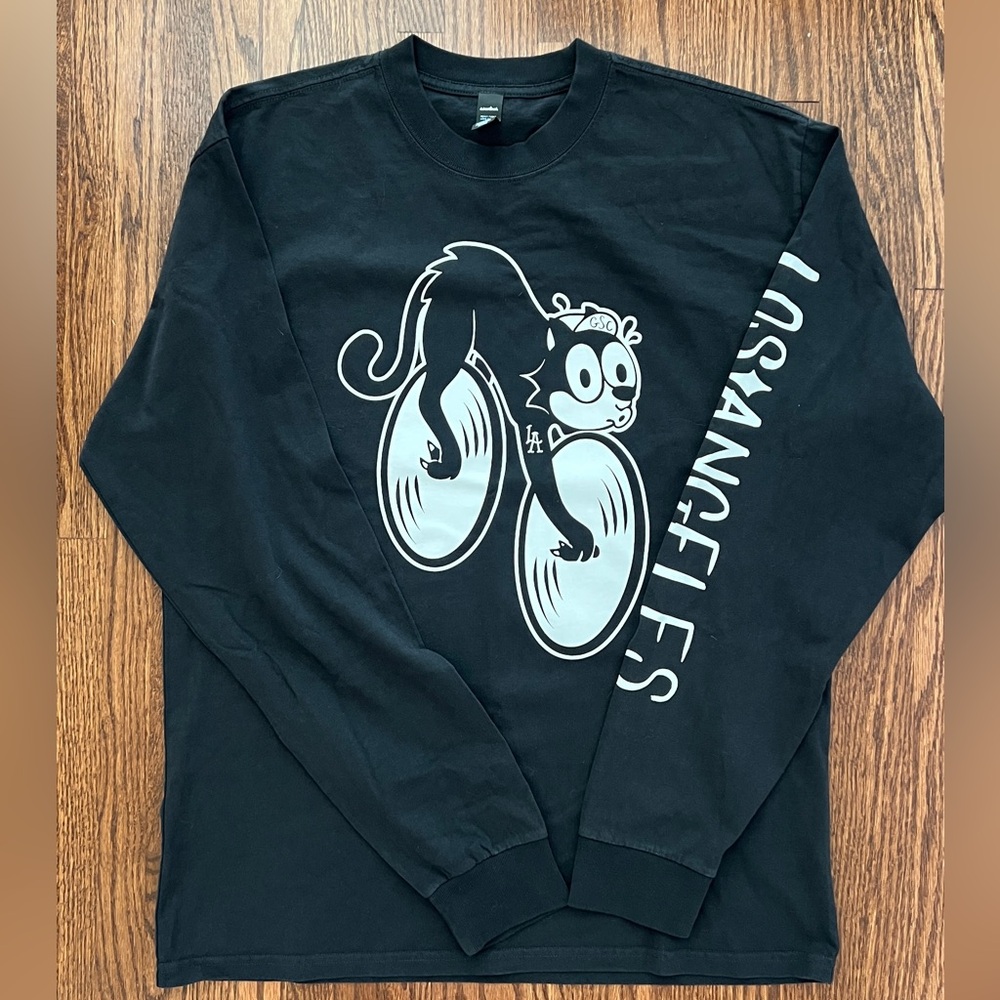 RARE Golden Saddle Cyclery Righty-O Long Sleeve T-shirt | Black | Men’s Medium
